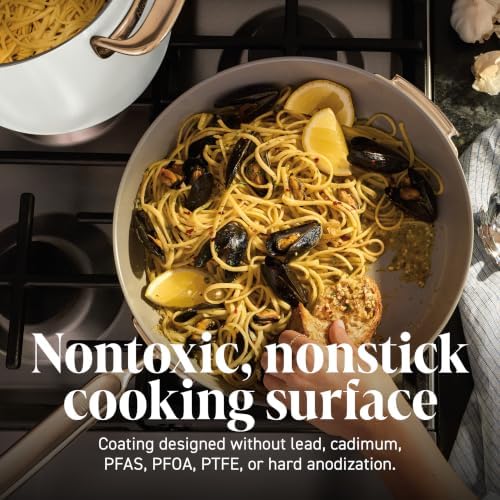 Ninja NeverQuit™ 13-Pc Ceramic Cookware, Amazon Exclusive Bone & Champagne - Image 5