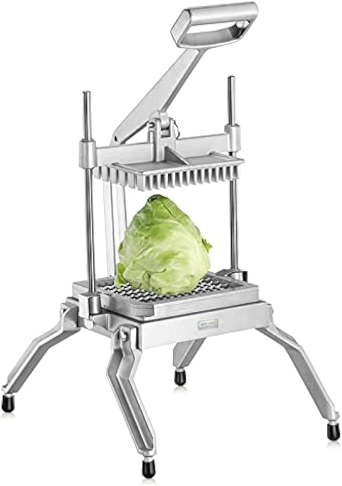 New Star Foodservice 1029055 Extra Heavy Duty Aluminum Frame Vegetable Slicer Lettuce Cutter (1/2 Inch)