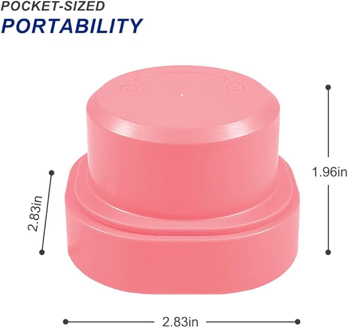 Blade Cover and Vessel Cap for Ninja Blast, Portable Blender BC100 & BC151 Series, Ninja Accessories, 2-in-1 Replacement Parts, Food Grade, Leakproof, Dishwasher Safe, Pink
