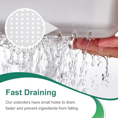 Expandable Over the Sink Colander Strainer Basket, Kitchen Strainers and Colanders for Washing Vegetables and Fruits, Draining Cooked Pasta, Drying Dishes, Gray