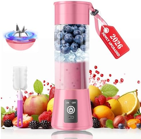 2026 Newly Upgraded Portable Smoothie Blender - Personal Travel Blender by YFIXQNSU
