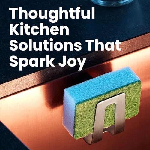 Magnetic Sponge Holder, Stainless Steel Kitchen Organizer