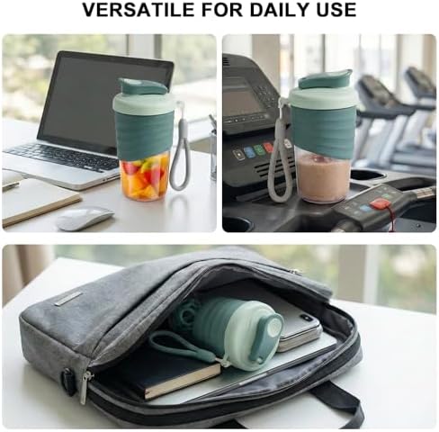 X SIM FITNESSX 530ML Protein Shaker Bottle, Small Portable Mixer Cup, BPA Free (dark Green) - Image 2