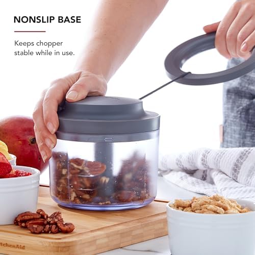 KitchenAid Manual Food Chopper, Charcoal Gray, 3.8 Cups - Image 7