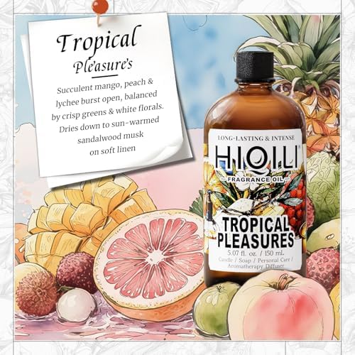 HIQILI Tropical Pleasures Fragrance Oil for Diffuser,Candle&Soap Craft - Image 2