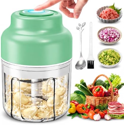 Electric Garlic Chopper Mini, 320ml Rechargeable Cordless Mini Food Chopper by Unknown