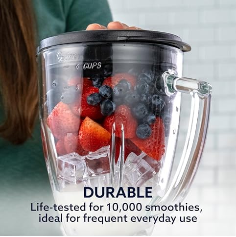 Oster® Classic Series 8-Speed Blender with 6-Cup Glass Jar, Gray - Image 4