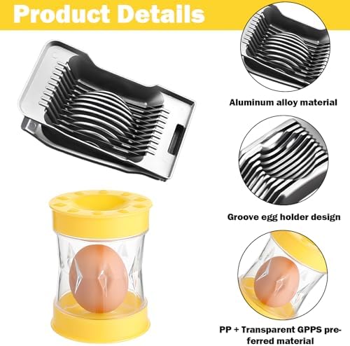 Set of 2 Hard Boiled Egg Peeler + Egg Slicer,Egg Slicer For Hard Boiled Eggs,Hard Boiled Egg Peeler,Boiled Eggs For Egg Strawberry Mushroom Soft Fruit Kitchen Too