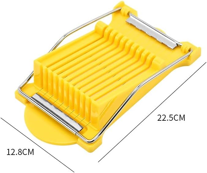 Multifunctional Stainless Steel Luncheon Meat Slicer,Home Slicing and Splitting Tools Food Slicer for Butter Cheese Kiwifruit Strawberry Banana and Cooked Eggs Etc. (Yellow) - Image 6