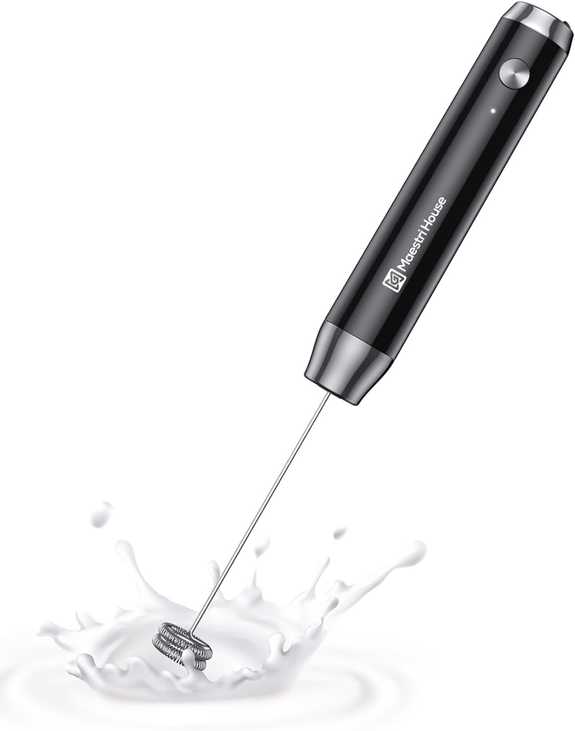LunaFro Lite Rechargeable Milk Frother,Detachable Whisk