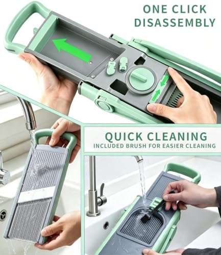 Safe Mandoline Slicer for Kitchen, Multi-Function Vegetable Chopper - Image 5