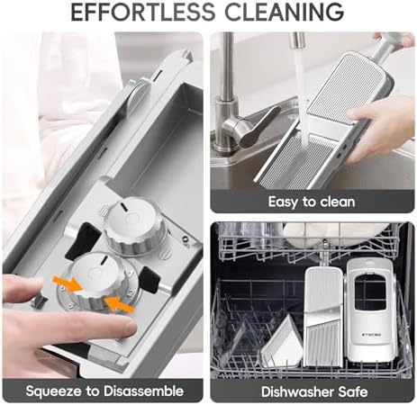 Safe Mandoline Slicer for Kitchen, Vegetable & Food Cutter, Easy to Clean - Image 3