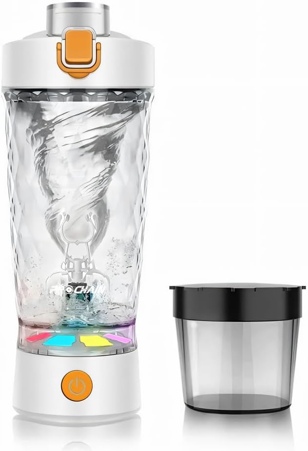 PROCHAIN Electric Protein Shaker Bottle, Protein Shakes Mixer, Portable Pre Workout Self Mixing Cup, Made with BPA-Free Tritan, 22oz