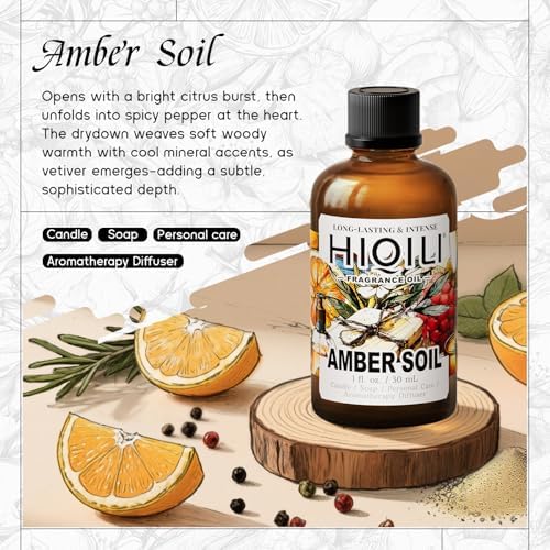 HIQILI Amber Soil Fragrance Oil for Diffuser & Perfume Making - Image 2