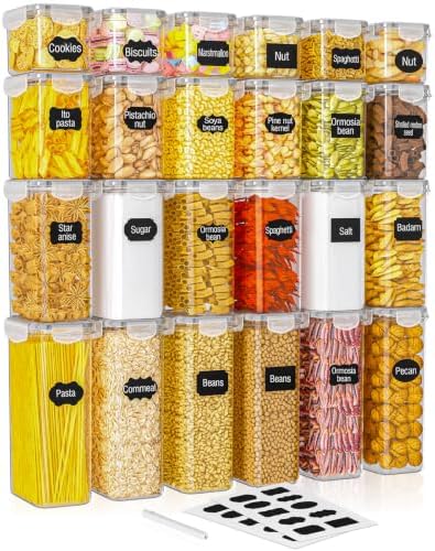 24-Pack Food Storage Containers Airtight