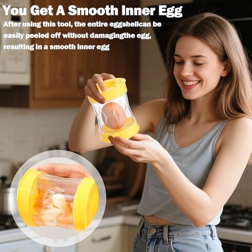 Set of 2 Hard Boiled Egg Peeler + Egg Slicer,Egg Slicer For Hard Boiled Eggs,Hard Boiled Egg Peeler,Boiled Eggs For Egg Strawberry Mushroom Soft Fruit Kitchen Too