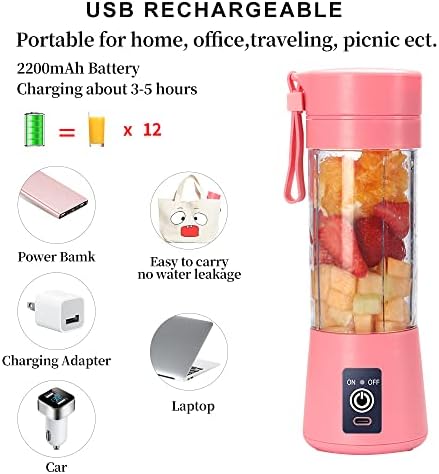 Portable Blender, Electric USB Mini Juicer Blender For Shakes and Smoothies - Image 5