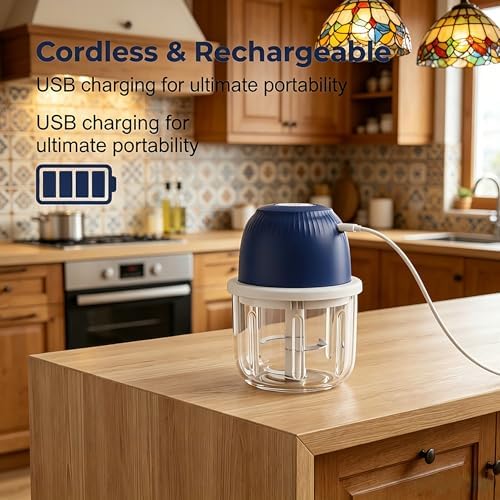 2026 New Electric wireless mini food chopper, Garlic Crusher, Onion Chopper - Image 6
