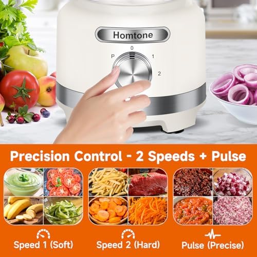 16 Cup Food Processor 600W, 9-in-1 Electric Veggie Chopper & Dough Kneader with French Fry Cutter, Slicing/Shredding/Emulsifying Blades, Family Meal Prep, Beige