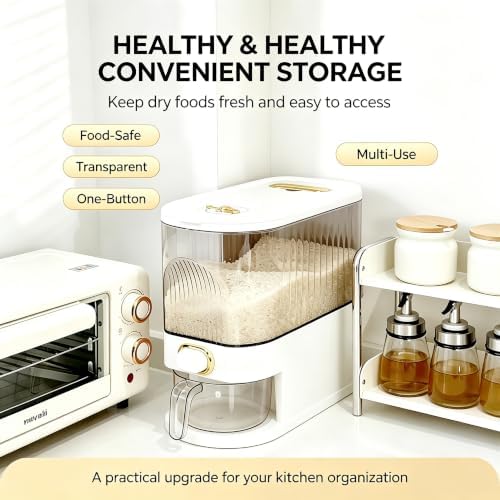 11 Lbs Rice Dispenser, Clear