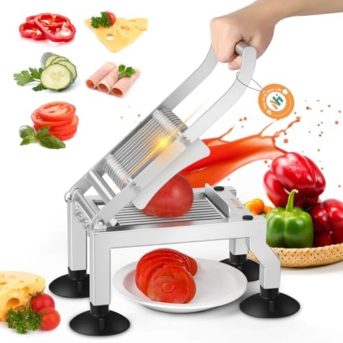 Newhai Commercial Tomato Slicer, 0.4"/10mm Stainless Steel by Newhai