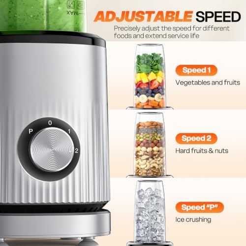 Turelar Smoothie Blender for Shakes and Smoothies with 2*16.9oz To-Go Cups - Image 5