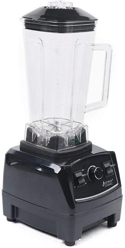 2L 2200W Professional Countertop Blender Heavy Duty Household Grade Blender Mixer with Food Grade ABS Stirring Rod for Milkshakes and Ice Cream (black)