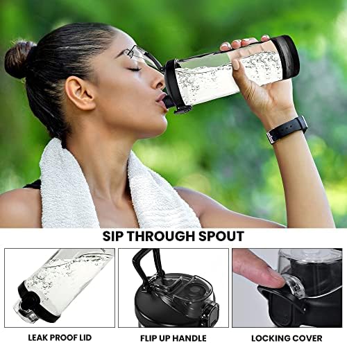Total Chef Portable Blender - For Smoothies & Protein Shakes, USB Rechargeable Cordless Mini Travel Mixer, Personal Juicer, Ice Crusher, Blender Bottle for Home & Kitchen, 20oz, Black - Image 4