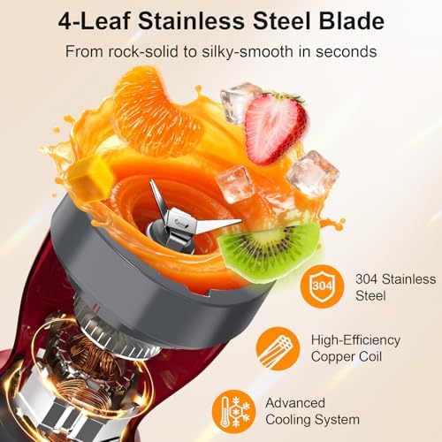 10-Piece Portable Personal Blender, 650W Smoothie Blenders - Image 2