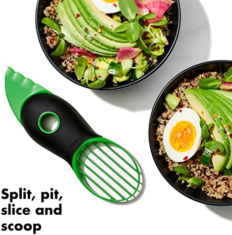Good Grips Stainless Steel Pineapple Corer & Slicer + Good Grips 3-in-1 Avocado Slicer - Green