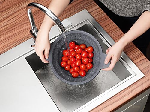 Concept Plus Multi-Function Collapsible Silicone Steamer & Colander Insert, 11", Gray