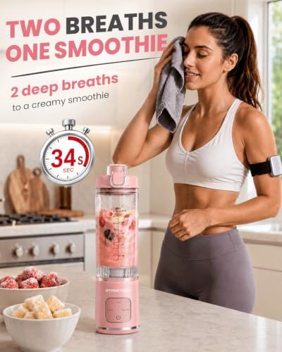 Portable Blender for Smoothie, Personal Blender, Cordless, Fitness &Travel - Image 6