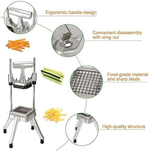 Commercial Vegetable Chopper, 1/4" Stainless Steel Dicer