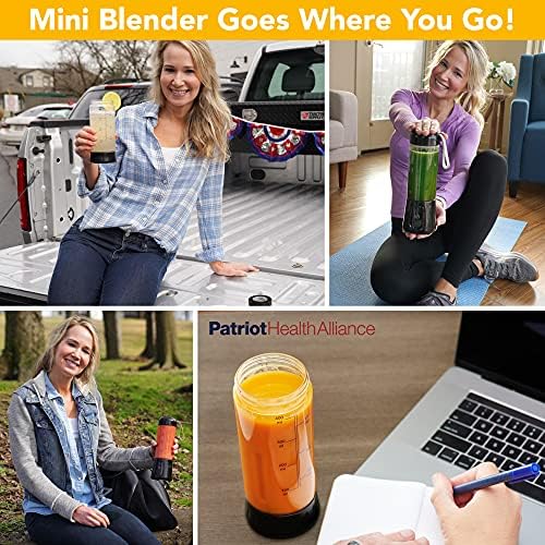 Patriot Power Blender, Portable, Cord-Free USB Rechargeable Mini Blender, Make Smoothies, Protein Shakes, Slushies for Kids & Margaritas On-The-Go, Gym, Camping - Image 5