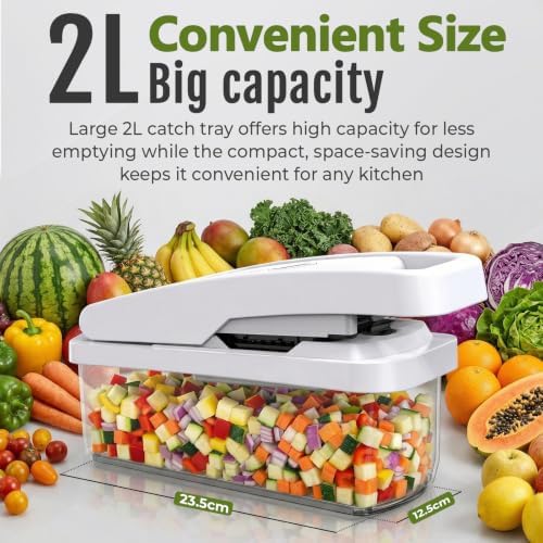 Multifunctional Vegetable Chopper & Mandoline Slicer with Spiralizer - Image 6