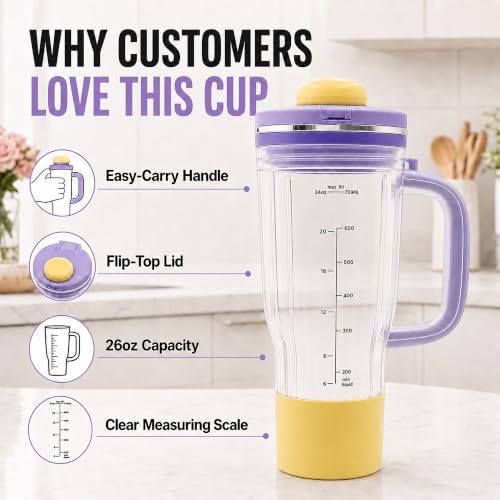 26oz Replacement Cup with Lid for Ninja BlendBOSS Personal Blender - Image 4