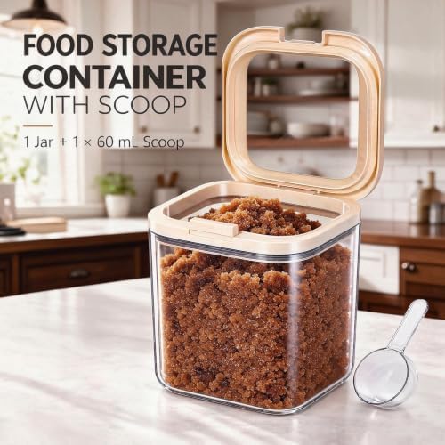 5 Lbs Flour Container with Lid & Scooper,BPA Free,Airtight