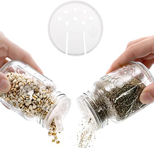 30 Pack 4 Oz Glass Mason Spice Jar with Shaker Lids& Labels, Empty Spice Bottle Mini Mason Jars with Airtight Metal Caps and Collapsible Funnel for Herbs & Spices