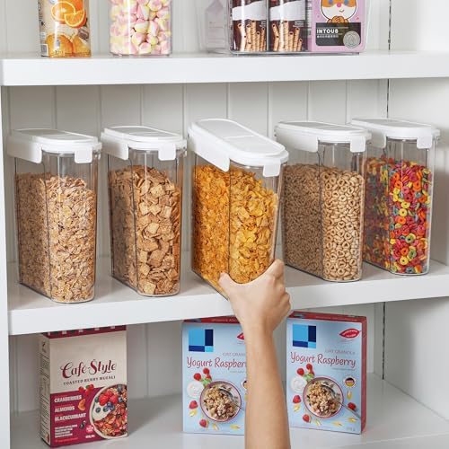 Cereal Containers Set, 3 PCS, 135.2oz/4L