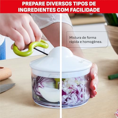 Tefal K13704 Manual Chopper Neo, 16.9 fl oz (500 ml), Washable Lid, Unique Double Twisted Blade - Image 2