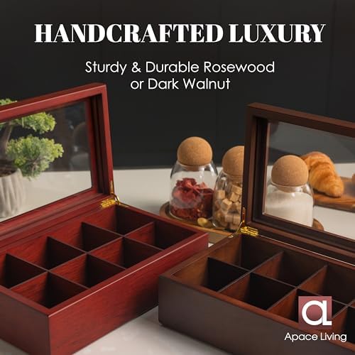 Tea Box - Luxury Wooden Tea Bag Organizer from The Apace Premier Collection