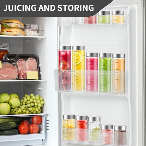 11 Oz Glass Juice Bottles, 2 Pack