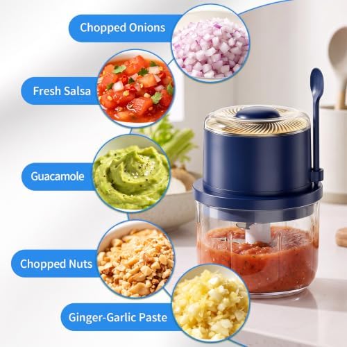 2026 New Mini Electric Garlic Chopper - 350ML Mini Portable Veggie Chopper - Image 6