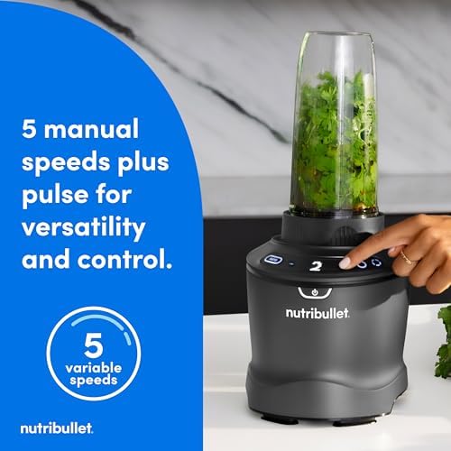 nutribullet® SmartSense Blender Combo, 1400 Watts, Gunmetal Gray, NBF50700 - Image 4
