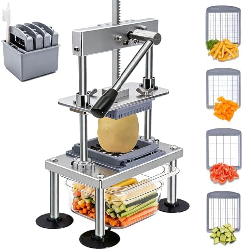 French Fry Cutter for Potatoes Vegetable Chopper for Tomatoes Fruit