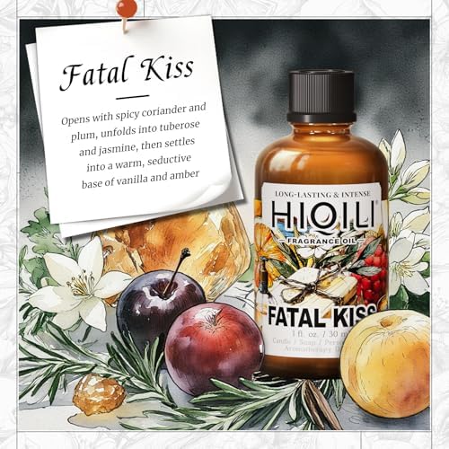 HIQILI Fatal Kiss Fragrance Oil, Plum Tuberose Scent for Sachet & Aroma DIY - Image 2