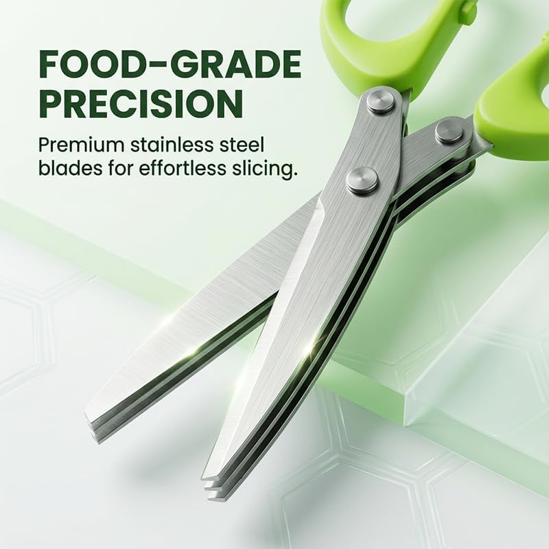 Herb Scissors Set, Multipurpose Cutting Shears for Kitchen, 5 PCS