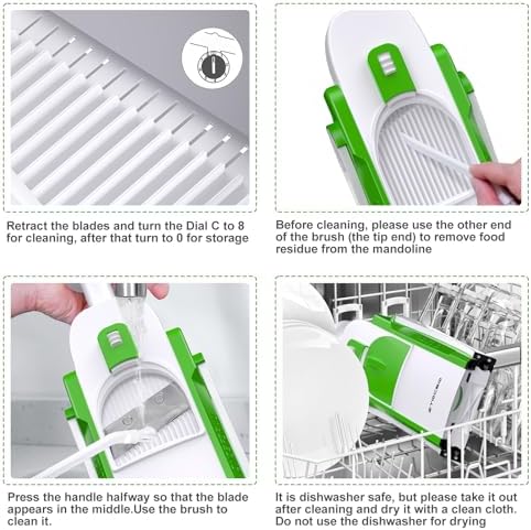 Safe Mandoline Slicer for Kitchen, Professional Vegetable Potato Slicer - Image 6