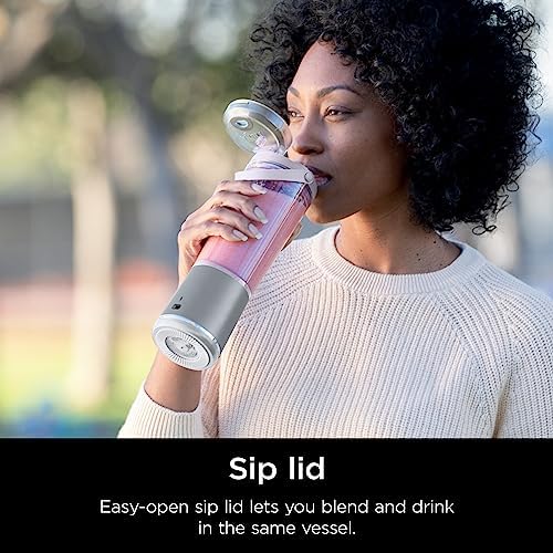 Ninja BC151WH Blast Portable Blender, Cordless, 18oz. Vessel, Personal Blender-for Shakes & Smoothies, BPA Free, Leakproof-Lid & Sip Spout, USB-C Rechargeable, Dishwasher Safe Parts, White (Renewed) - Image 6