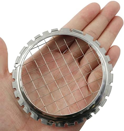 2-Piece Stainless Steel Egg & Fruit Chopper - Hard Boiled Egg Slicers, Salad, Tomato, Potato Cutter - Image 3